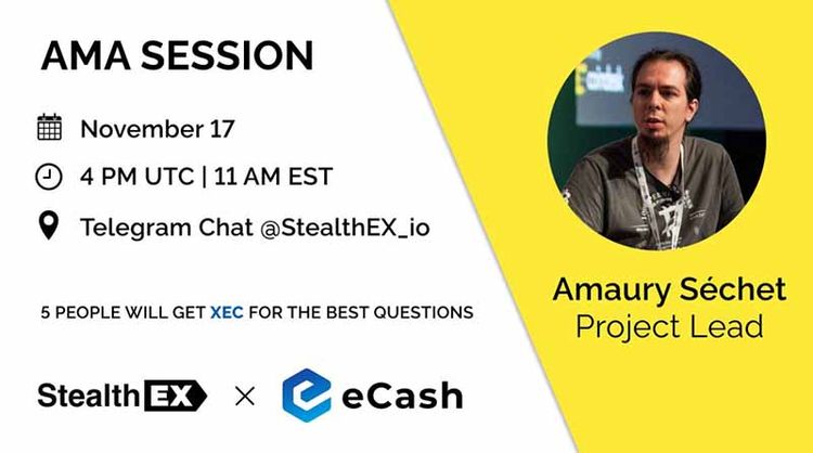 eCash StealthEx AMA 2021-11-17 