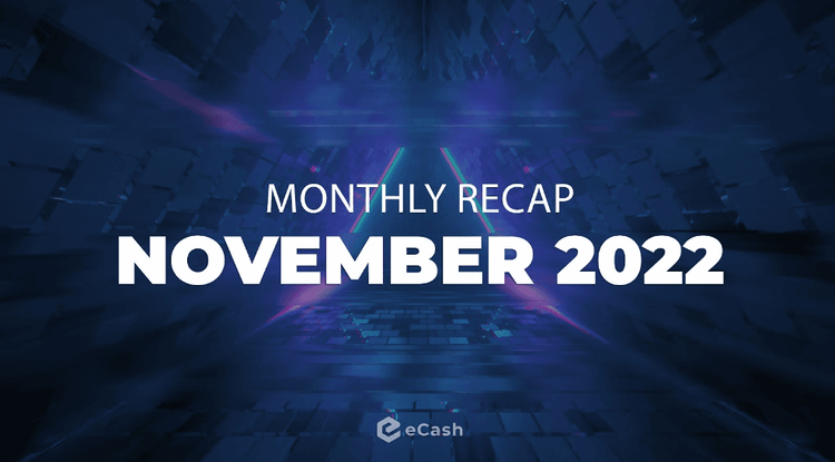 eCash Monthly Recap - November 2022