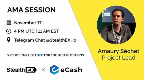 eCash StealthEx AMA 2021-11-17 