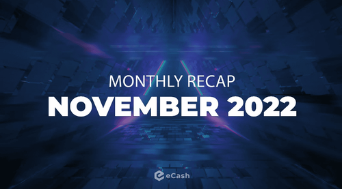 eCash Monthly Recap - November 2022